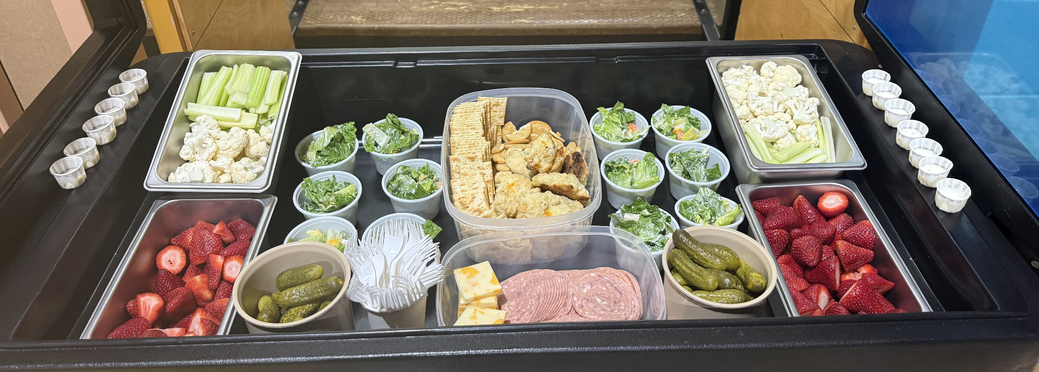 Sample lunch at Mouse Mountain