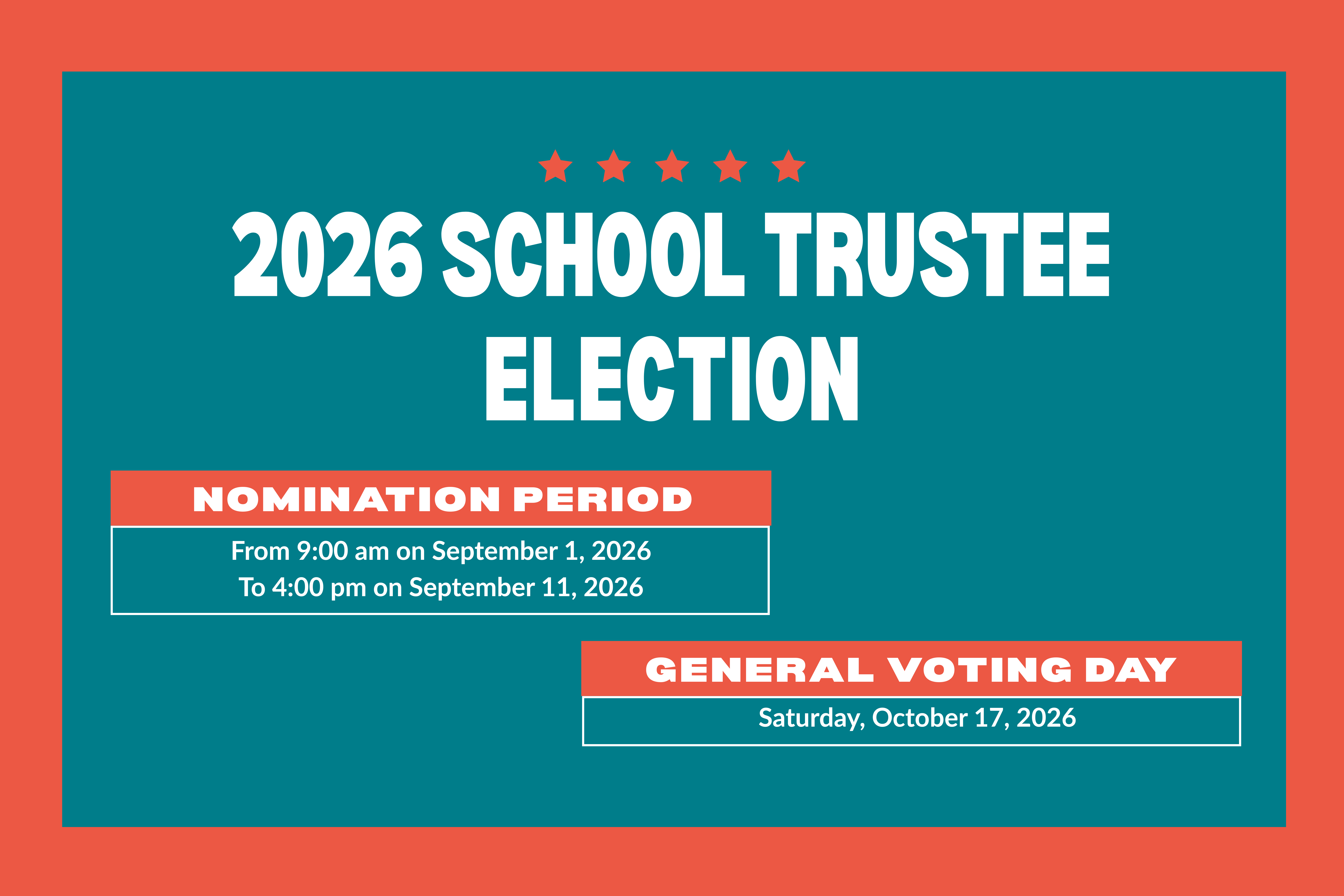 2026 School Trustee Election