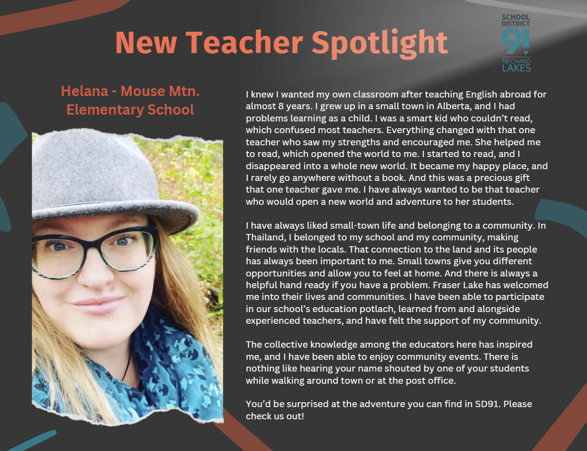 New teacher spotlight Helana